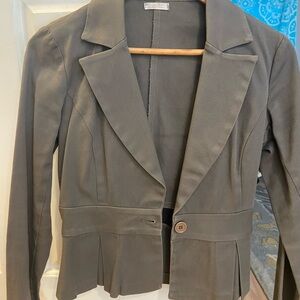 Women's Olive Blazer Jacket